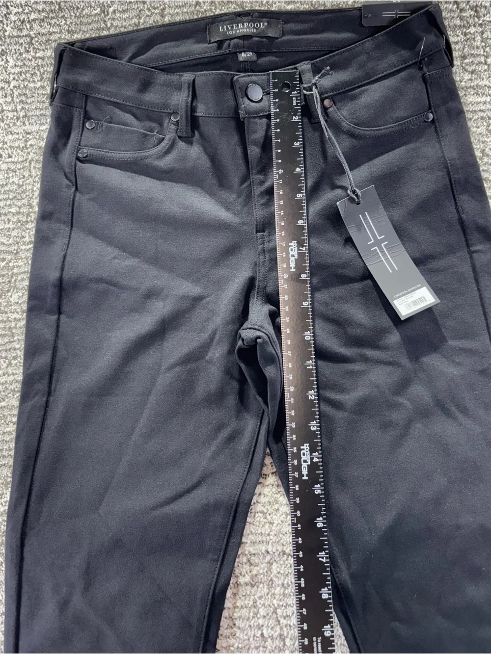 NWT Liverpool Women’s Size 8/29 Black High Rise Skinny Jeans